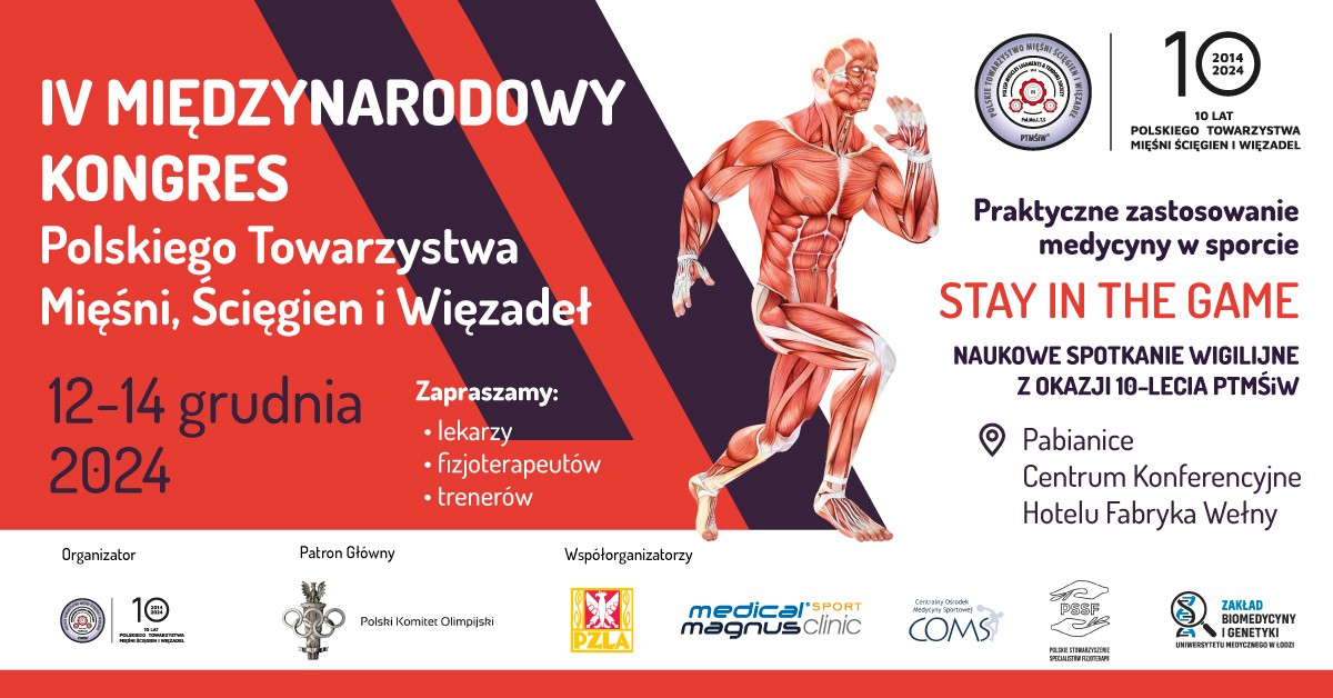 STAY IN THE GAME - Praktyczne zastosowanie medycyny w sporcie.